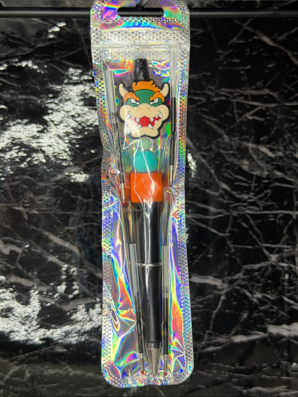 Bowser Focal Bead Pen
Black and Blue ink